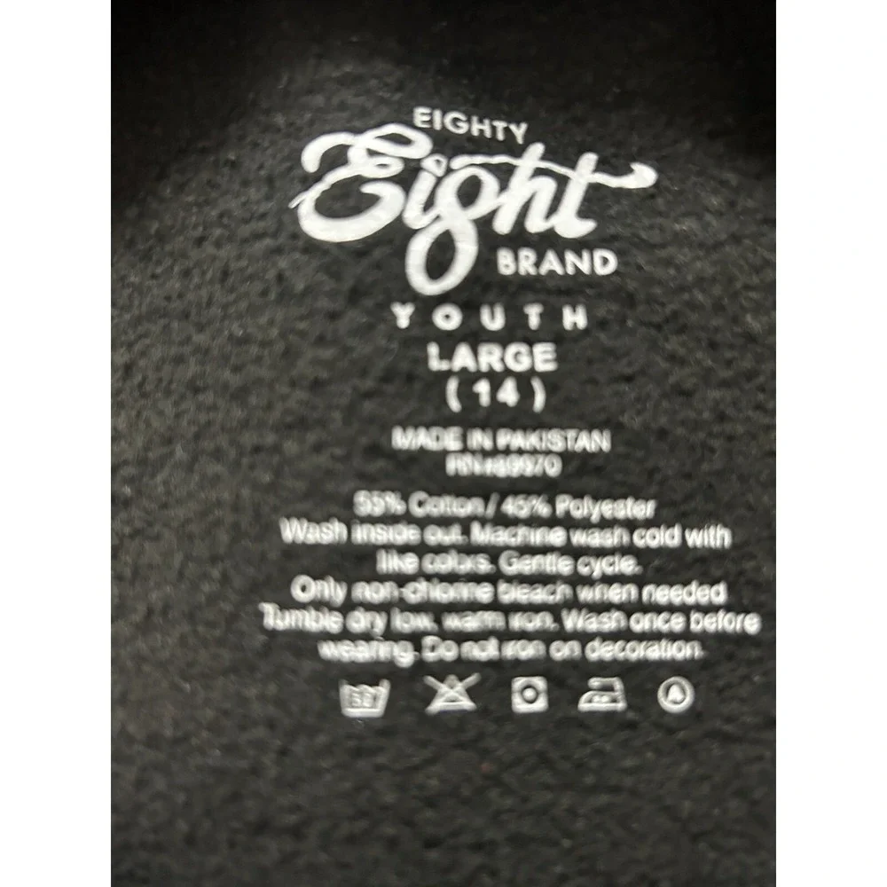Eighty Eight NASA Sweatshirt Youth Large 14 Black Astronaut Graphic Space